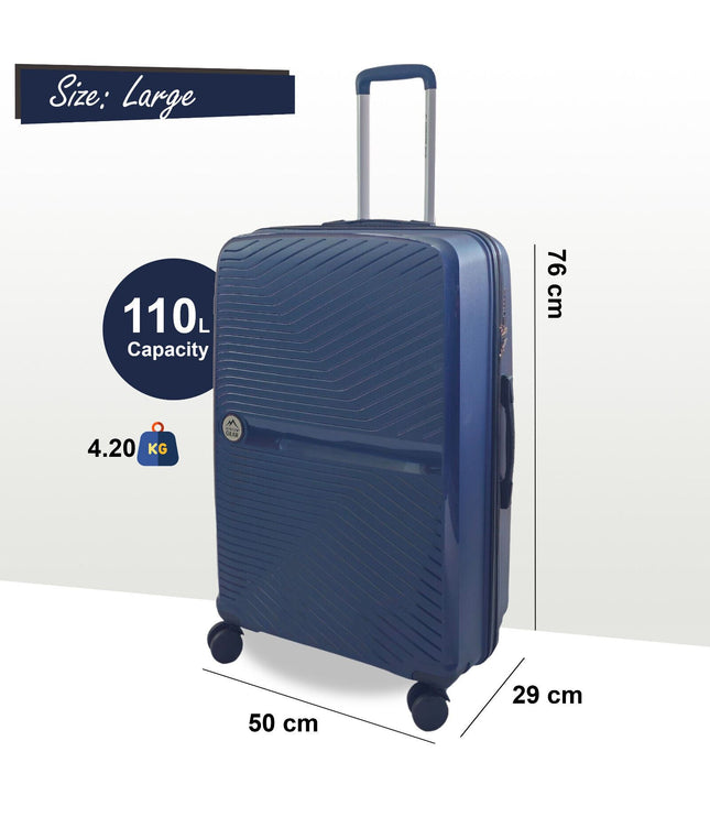 Acton Large Hard Shell Suitcase in Navy