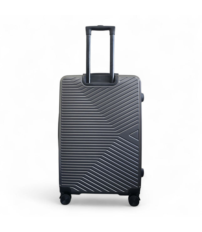 Junee Large Hard Shell Suitcase in Charcoal Grey
