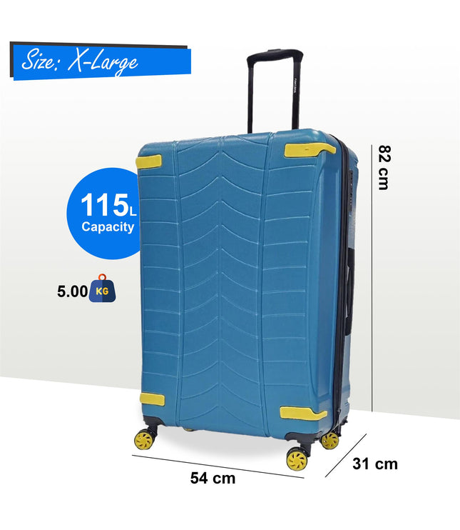Chilton Extra Large Hard Shell Suitcase in Blue