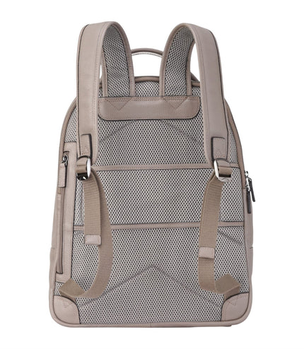 Genuine Leather Grey Vintage Rucksack Laptop Bag Travel Backpack - Capri