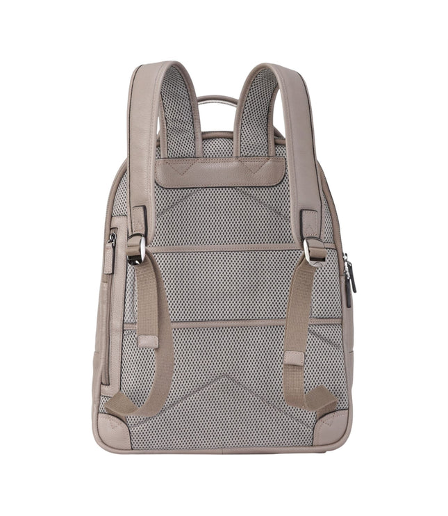Genuine Leather Grey Vintage Rucksack Laptop Bag Travel Backpack - Capri