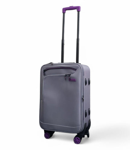 Handa Cabin Soft Shell Suitcase in Grey