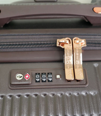 Cowra Medium Hard Shell Suitcase in Marron