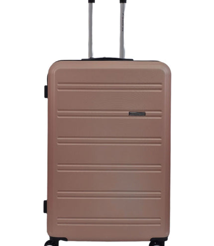 Alford Large Hard Shell Suitcase in Rose Gold