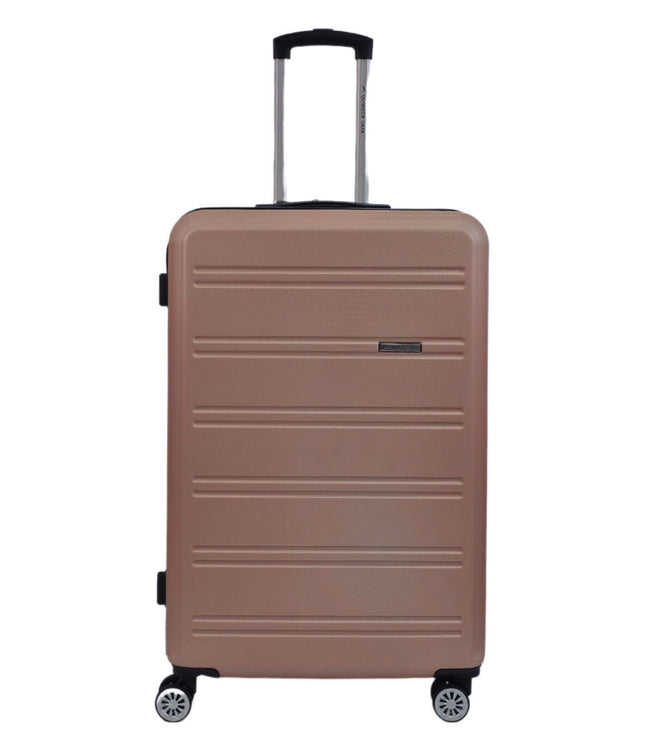 Alford Large Hard Shell Suitcase in Rose Gold