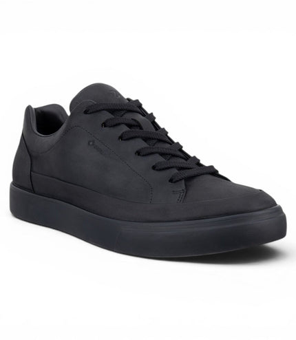 Ecco Men's Black Leather Waterproof Trainer Sneaker Shoes - Soft 10