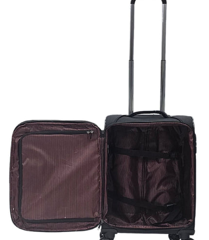 Corby Cabin Soft Shell Suitcase in Black