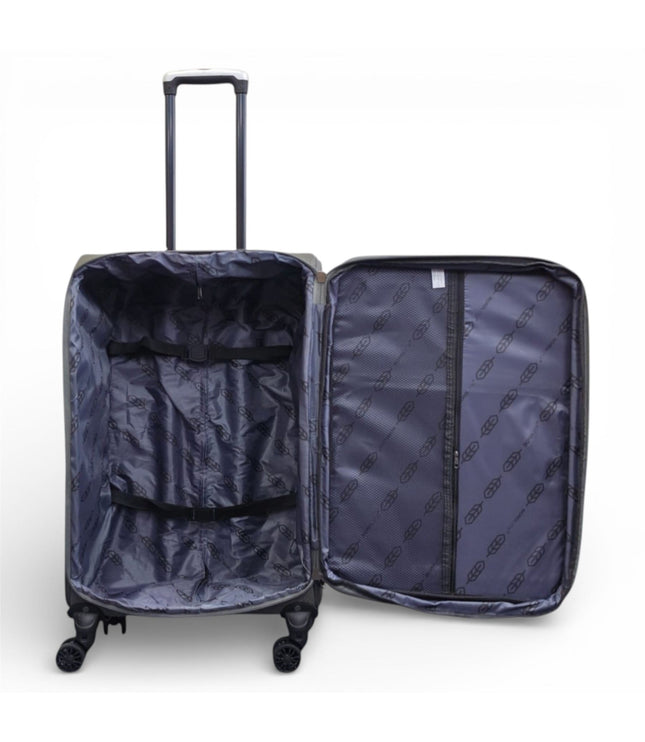 Nagoya Medium Soft Shell Suitcase in Grey