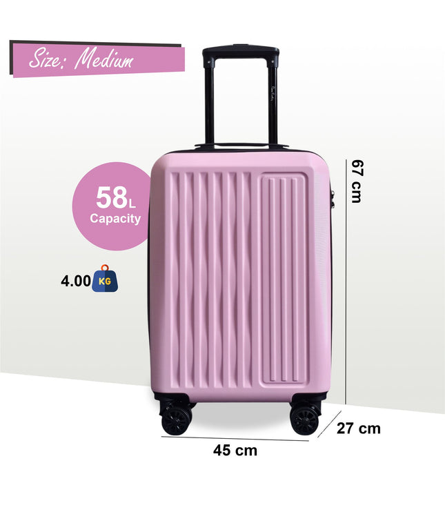 Croydon Medium Hard Shell Suitcase in Pink