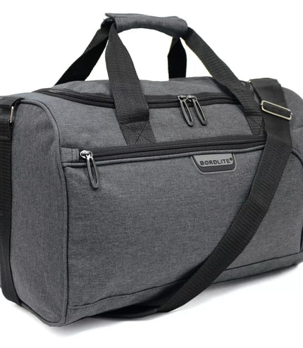 Holdall Carry On 40x 20 x25cm Under-seat Travel Cabin Bag for Ryanair, Easy Jet Grey