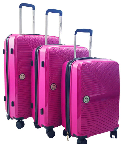 Acton Set of 3 Hard Shell Suitcase in Pink