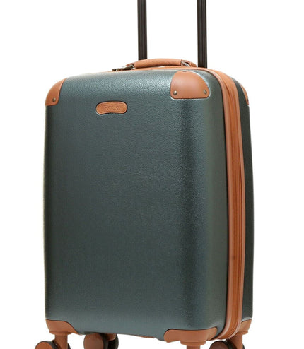 Amble Cabin Hard Shell Suitcase in Green