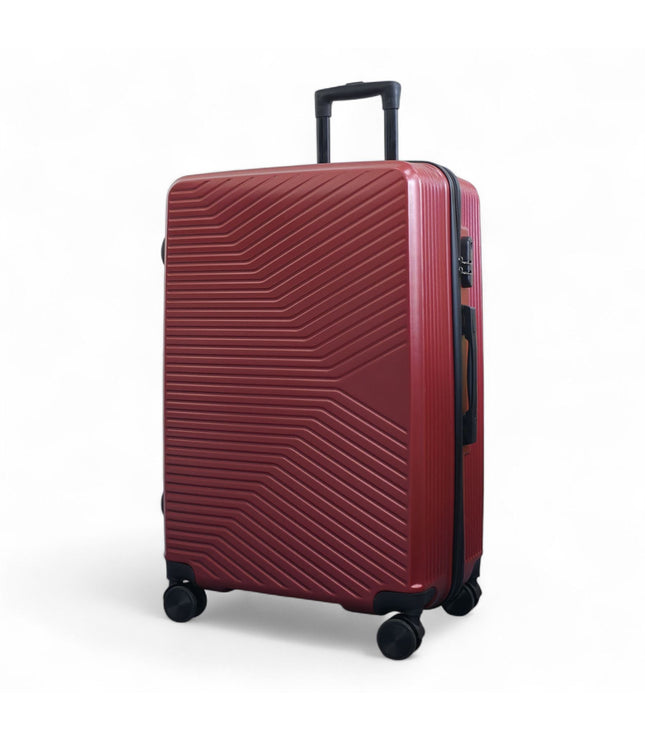 Junee Large Hard Shell Suitcase in Red