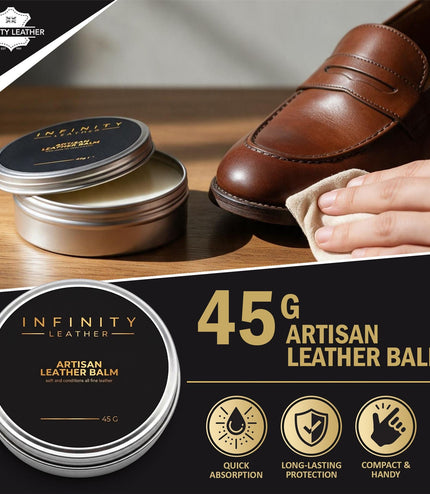 Leather Balm & Nylon Brush Leather Care Set