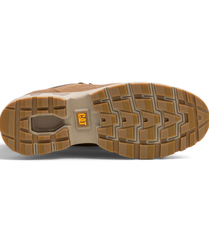 Caterpillar (CAT) Men's Bronze Brown Leather Water-Resistant Hiking Shoes - Pursue Hiker Lo