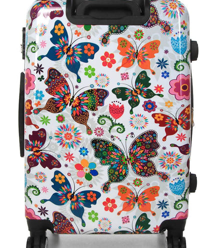 Corbridge Medium Hard Shell Suitcase in Butterfly