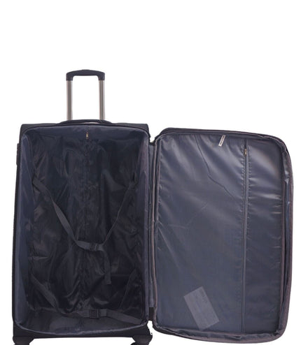 Andover Large Soft Shell Suitcase in Black