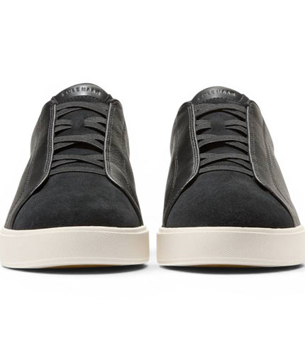 Cole Haan Men's GrandPro Luxe Mile Trainer Black Suede Sneakers - C44434