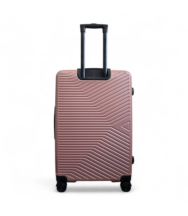 Junee Large Hard Shell Suitcase in Rose Gold