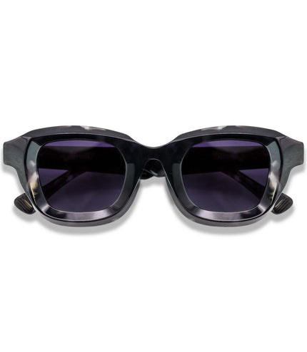De-Gamme Black Geometric Frame Polarized Sunglasses - Milan