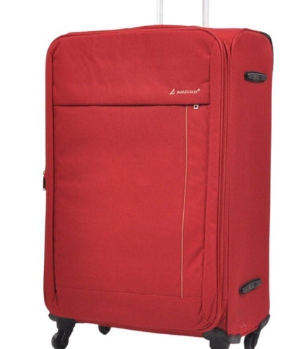 Clevedon Large Soft Shell Suitcase in Red