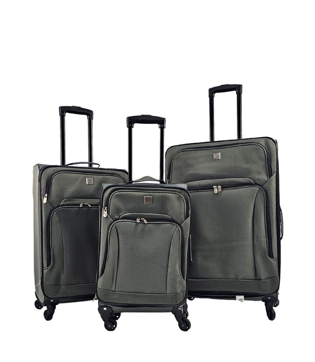 Corsham Set of 3 Soft Shell Suitcase in Grey