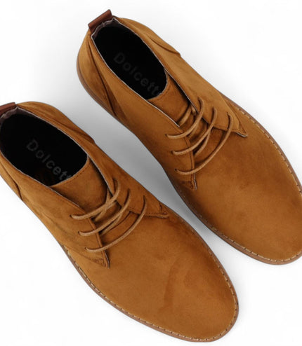 Men's Tan Premium Desert Style Suede Chukka Boots