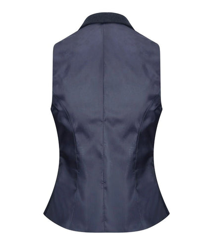 Womens 1920s Navy Blue Wool Classic Retro Vintage Waistcoat