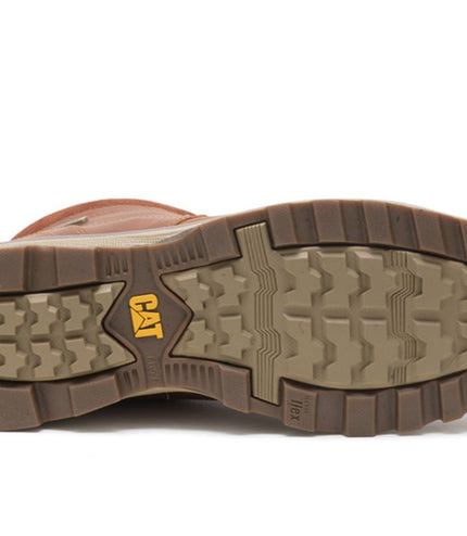 Caterpillar Men's Elude Waterproof Brown Leather Work Boots