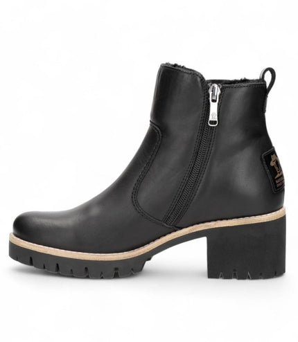 Panama Jacks Women's Black Trav B2 Leather Ankle Boots
