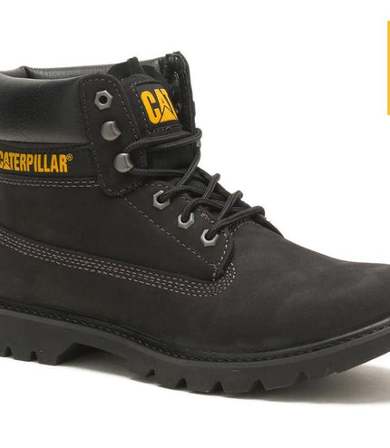 Caterpillar Colorado 2.0 Black Leather Hiking Ankle Boots