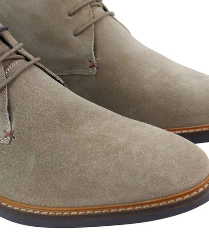 Mens Sand Suede Lace Up Chukka Boots