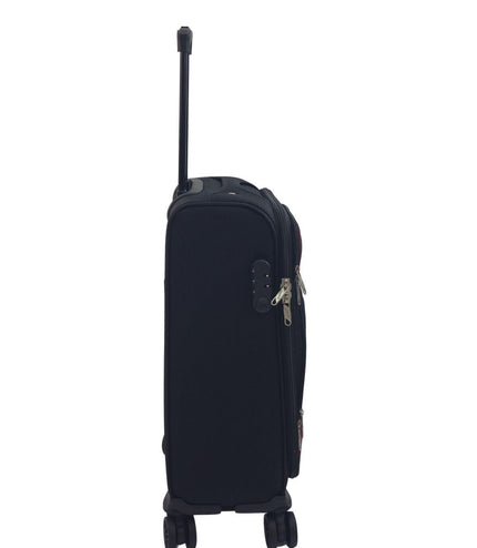 Arundel Cabin Soft Shell Suitcase in Black