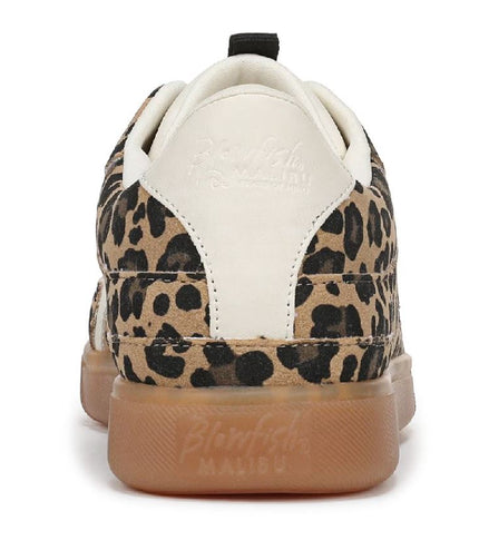 Blowfish Malibu Womens Leopard Brown Lace-Up Sneakers - Tastic
