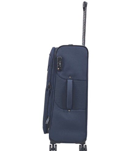 Corby Medium Soft Shell Suitcase in Navy