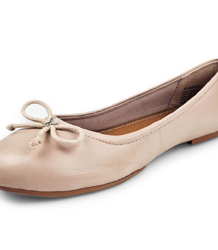 Windsorsmith Womens Blush Pink Leather Mocassin Flat Shoes - Babydoll