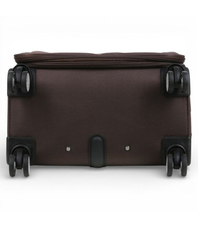 Carrollton Set of 3 Soft Shell Suitcase in Brown