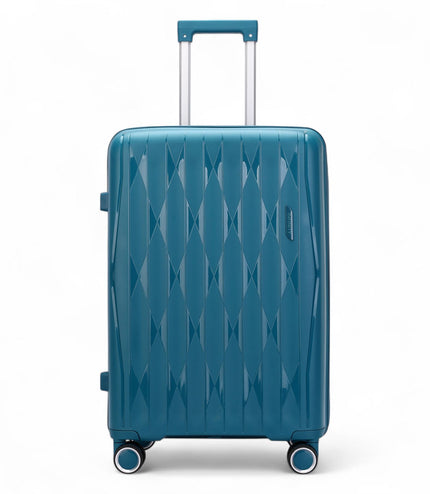 Burnaby Large Hard Shell Suitcase in Teal Blue