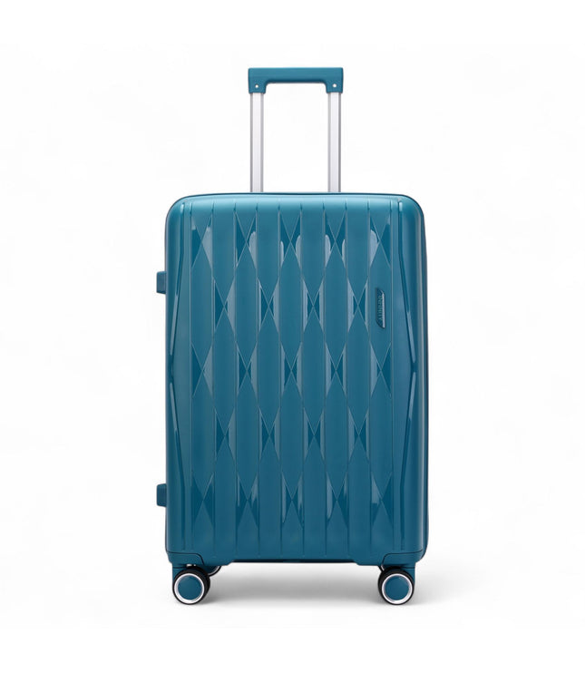 Burnaby Large Hard Shell Suitcase in Teal Blue