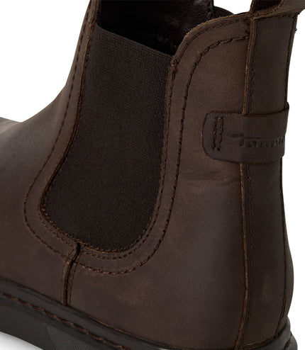 Tamaris Womens Brown Leather Classic Chelsea Ankle Boots