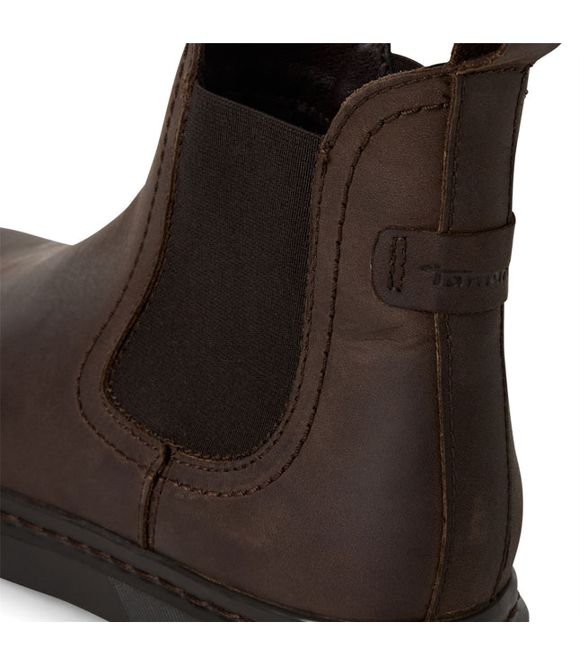 Tamaris Womens Brown Leather Classic Chelsea Ankle Boots