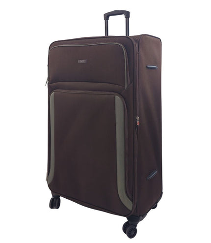 Arundel Extra Large Soft Shell Suitcase in Brown