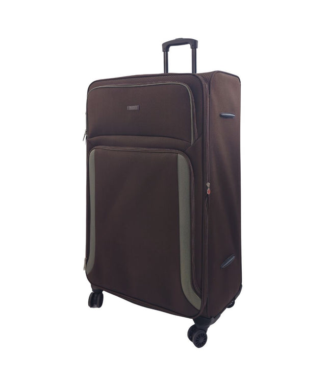 Arundel Extra Large Soft Shell Suitcase in Brown
