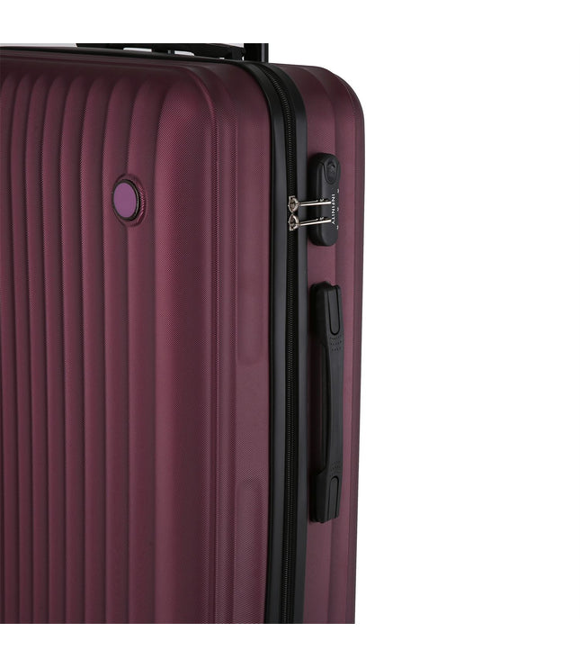 Edmonton Cabin Hard Shell Suitcase in Burgundy