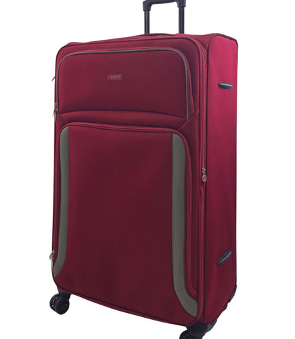 Arundel Extra Large Soft Shell Suitcase in Burgundy