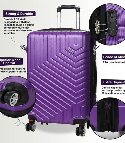 Bega Large Hard Shell Suitcase in Purple