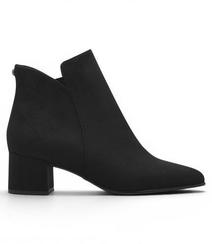 Tamaris Women's Black Faux Heeled Ankle Boots - 25354-43