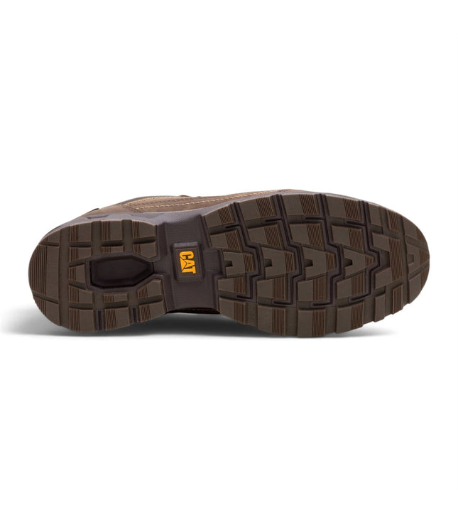 Caterpillar (CAT) Men's Dark Brown Leather Water-Resistant Hiking Shoes - Pursue Hiker Lo