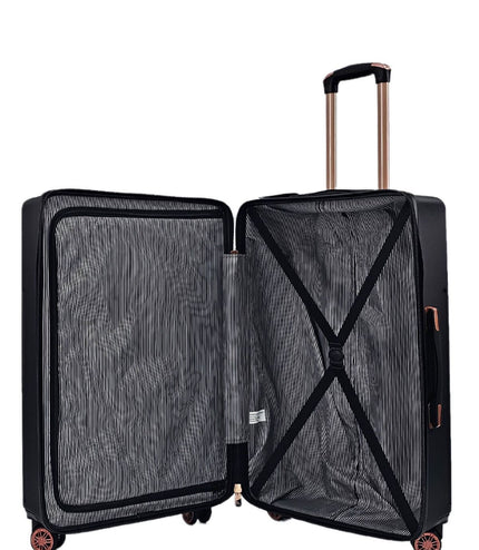 Cramlington Medium Soft Shell Suitcase in Black