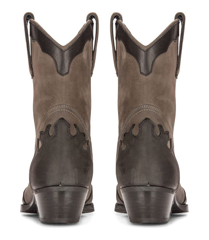 Men's Leather Western Boots Black Cuban Cowboy Winklepickers Classic Pointed